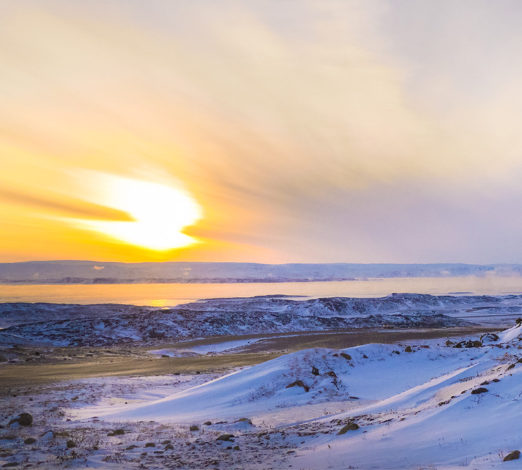 Low sun in Iqaluit