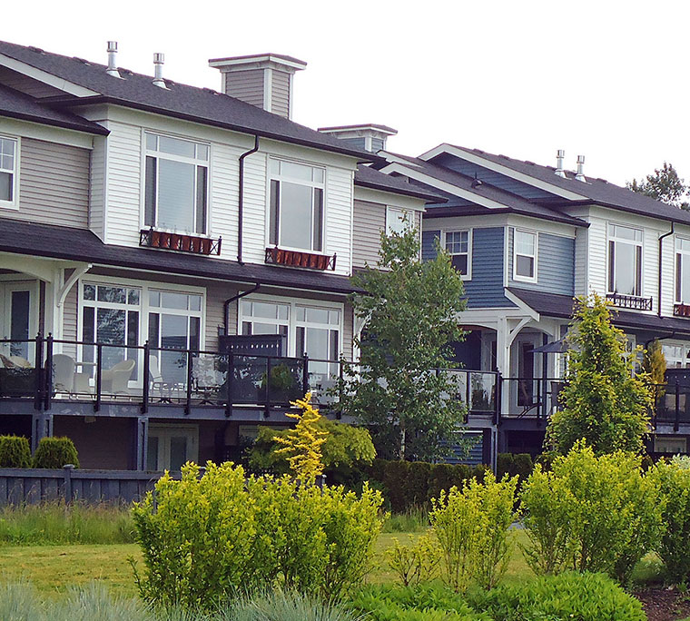 Townhouses in suburban Vancouver, B.C.