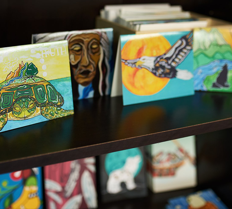 indigenous designed art work and greeting cards