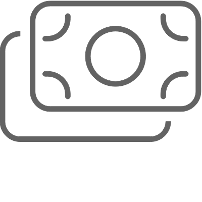 Icon of a stack of dollar bills